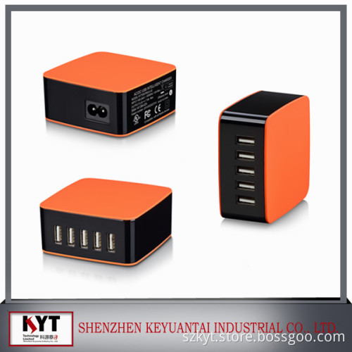 KC mobile phone charger,multi 5-port USB charger,USB charger